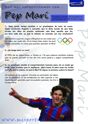 Hoy nos entrevistamos con... Pep Marí